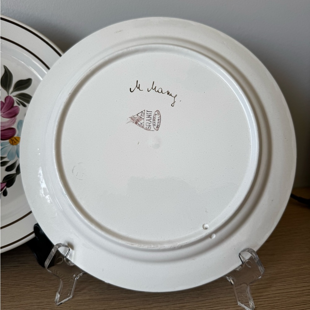 Floral Patterned Plates - Picture 4 of 5